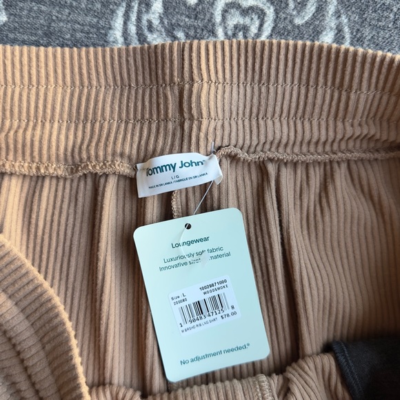 Zen Ribbed Lounge Short in Woodsmoke Men's Size Large - Picture 3 of 8